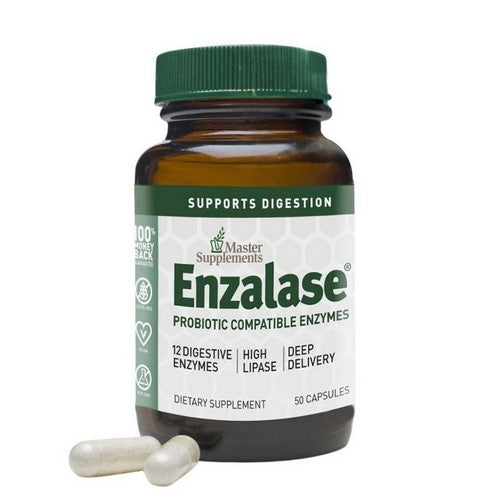 Enzalase Digestive Enzyme Supplement 50 Caps by Master Supplements