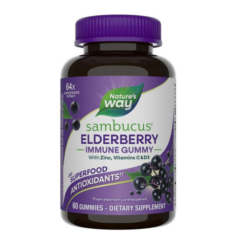Sambucus Elderberry Immune Gummy 60 Chews by Nature's Way