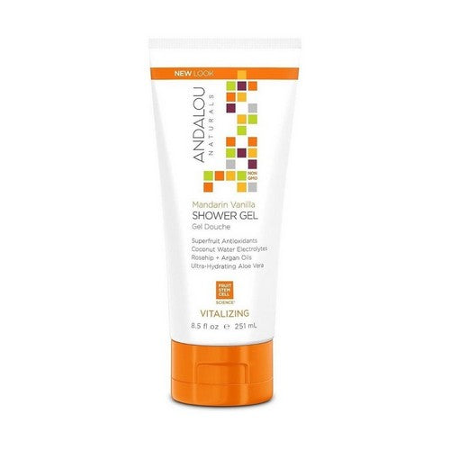 Vitalizing Shower Gel Mandarin Vanilla 8.5 Oz by Andalou Naturals