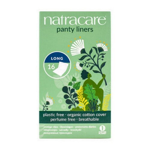 Organic And Natural Panty Liners Long 16 Count by Natracare