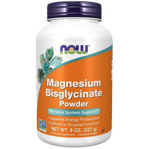 Magnesium Bisglycinate Powder 8 Oz by Now Foods