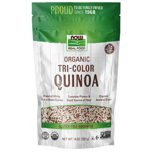 Organic Tri-Color Quinoa 14 Oz by Now Foods