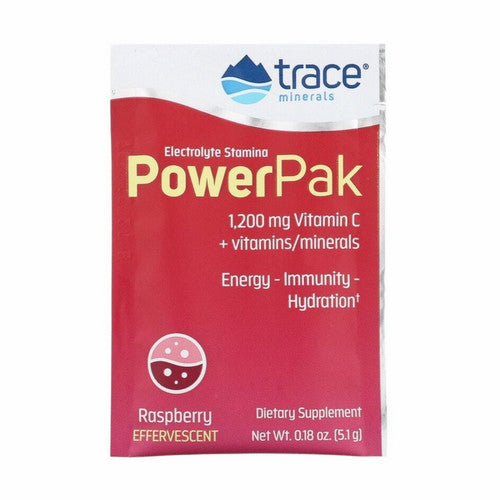 Electrolyte Stamina Power Pak Raspberry 0.18 Oz by Trace Minerals