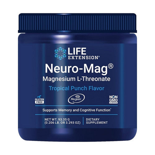 Neuro-Mag Magnesium L-Threonate Tropical Punch 93.35 Grams by Life Extension