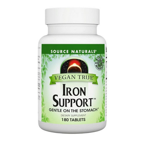 Vegan True Iron Support 180 Tabs by Source Naturals