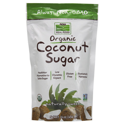Organic Coconut Sugar 16 Oz by Now Foods