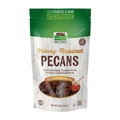 Honey Roasted Pecans 8 Oz by Now Foods