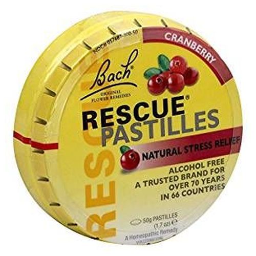 Rescue Pastilles Tin Cranberry 1.7 Oz by Bach