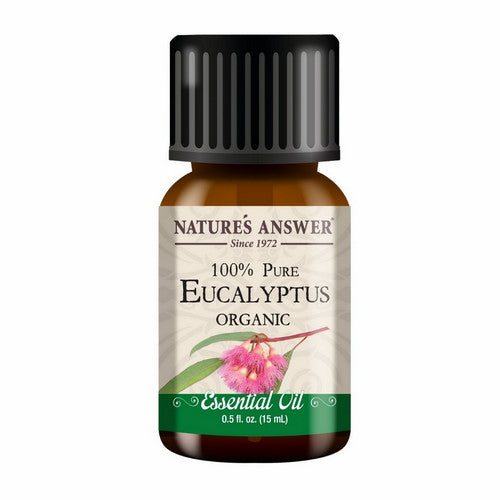 Pure Organic Essential Oil Eucalyptus 0.5 Oz by Nature's Answer