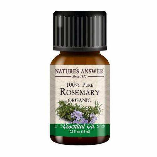 Pure Organic Essential Oil Rosemary 0.5 Oz by Nature's Answer