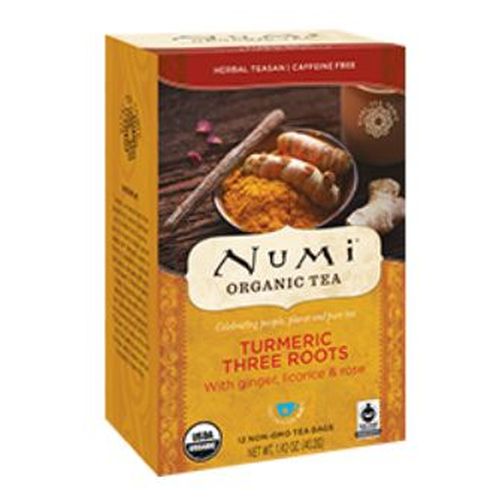 Turmeric Tea Three Roots 12 Bags by Numi Tea