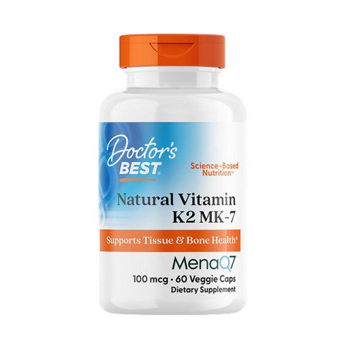Natural Vitamin K2 MK-7 with MenaQ7 60 Veggie Caps by Doctors Best
