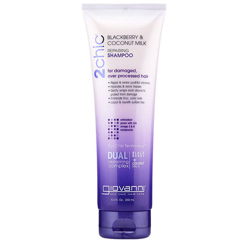 2Chic Blackberry & Coconut Milk Repair Shampoo 8.5 Oz by Giovanni Cosmetics