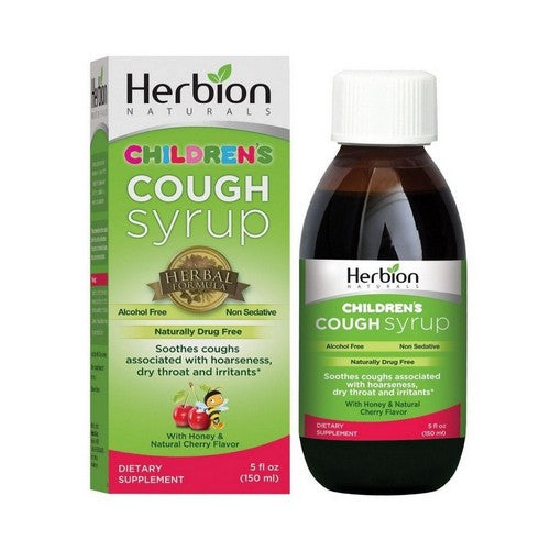 Throat Syrup For Children Cherry 5 Oz by Herbion Naturals