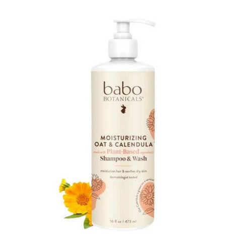 Moisturising Shampoo And Wash Oat & Calendula 16 Oz by Babo Botanicals