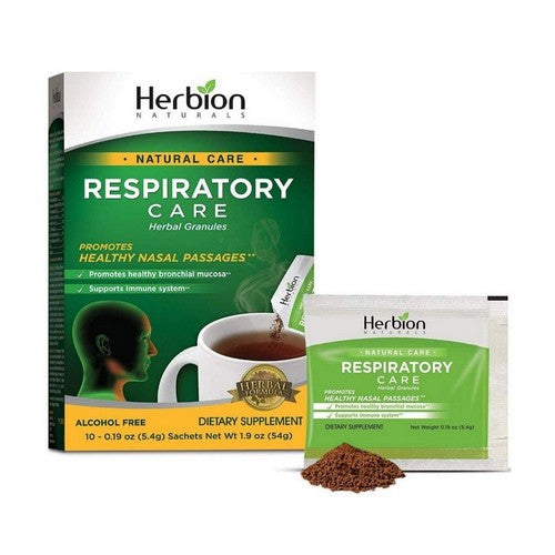 Respiratory Care Granules Sachets 10 Count by Herbion