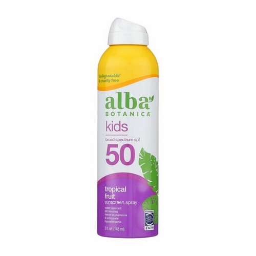 Very Emollient Active Kids Clear Spray Sunscreen SPF50 5 Oz by Alba Botanica