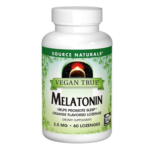 Vegan True Melatonin Orange 60 Tabs by Source Naturals