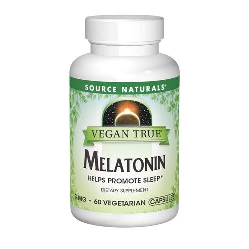Vegan True Melatonin 60 Veg Caps by Source Naturals