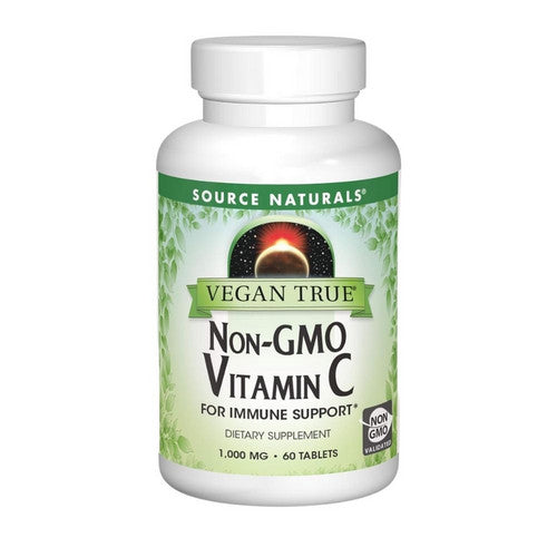 Vegan True Non-GMO Vitamin C 60 Tabs by Source Naturals