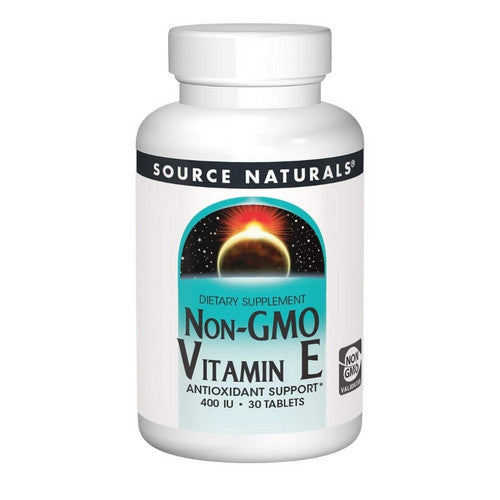 Vitamin E  Non-GMO 30 Tabs by Source Naturals