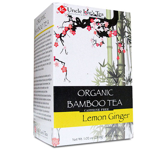 Organic Bamboo Tea Lemon Ginger 18 Bags by Uncle Lees Teas