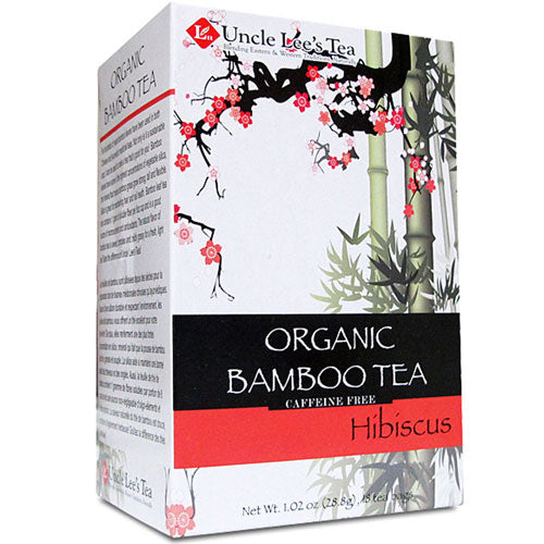 Organic Bamboo Tea Hibiscus 18 Bags by Uncle Lees Teas