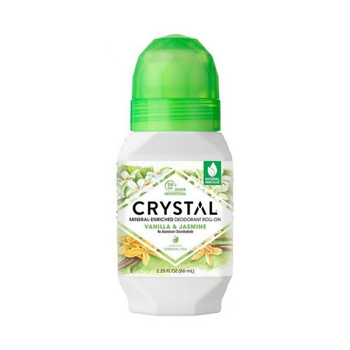 Mineral Deodorant Roll On Vanilla Jasmine 2.25 Oz by Crystal