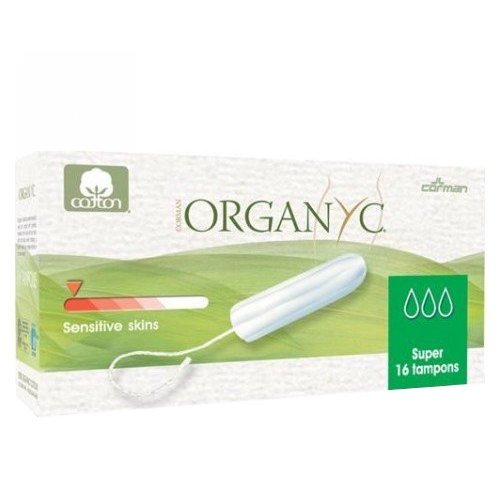 Non-Applicator Super Tampons 16 Count by Organyc