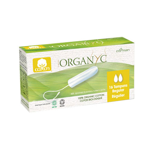 Non-Applicator Regular Tampon 16 Count by Organyc