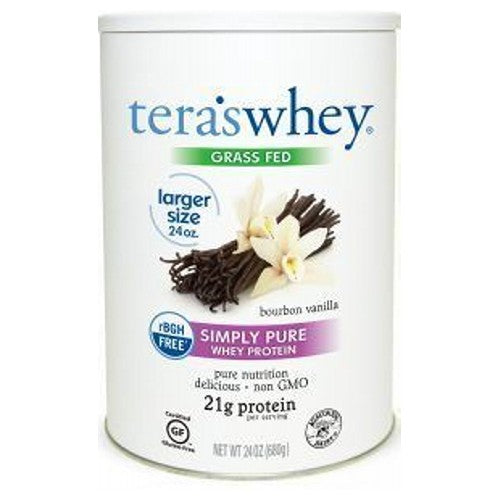 RBGH Free Whey Protein Bourbon Vanilla 24 oz by Tera's Whey