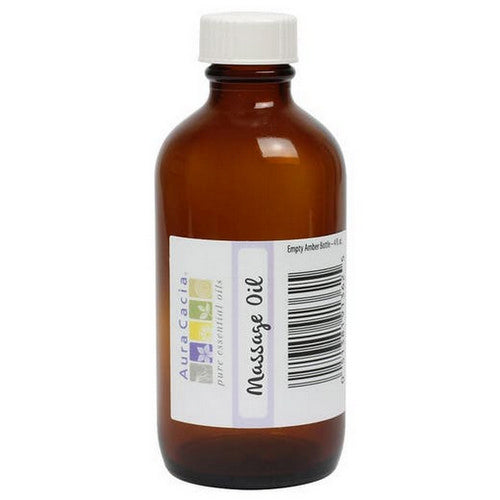 Empty Amber Bottle with Writeable Label 4 oz by Aura Cacia