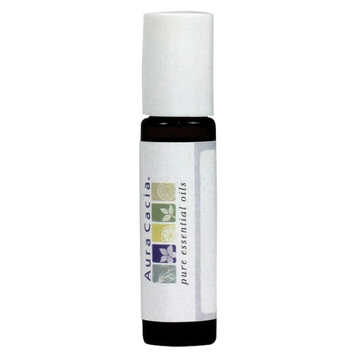 Empty Amber Roll-On Bottle with Writeable Label 0.31 oz by Aura Cacia
