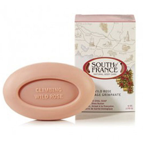 French Milled Oval Soap Climbing Wild Rose 6 oz by South Of France Soaps