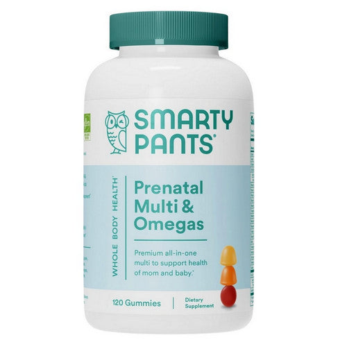 Prenatal  Plus Folate, Omega 3 & Vitamin D 120 Gummies by SmartyPants