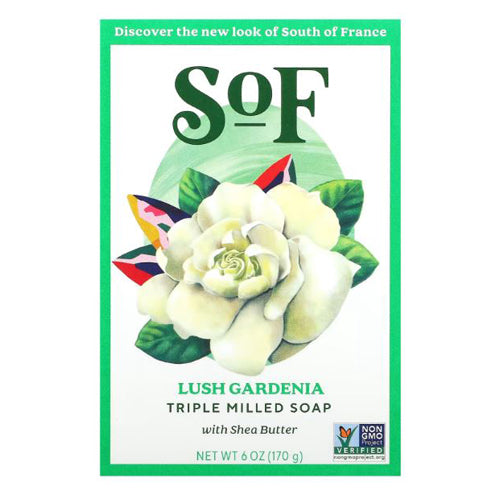 Milled Bar Soap Gardenia 6 oz by South Of France Soaps