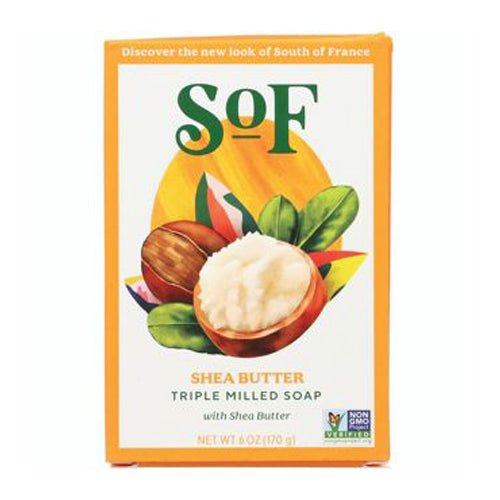 French Milled Oval Soap Shea Butter 6 oz by South Of France Soaps