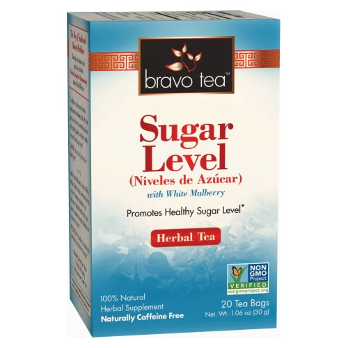 Sugar Level Herbal Tea With White Mulberry 20 Bags by Bravo Tea