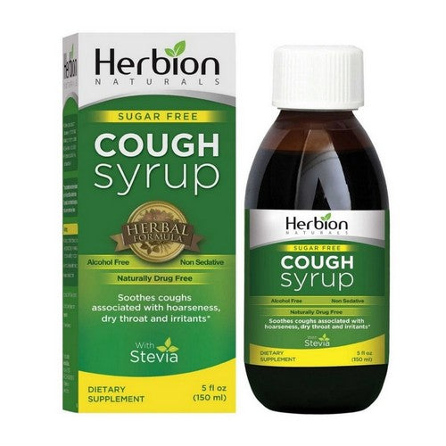 Throat Syrup With Stevia 5 oz by Herbion Naturals