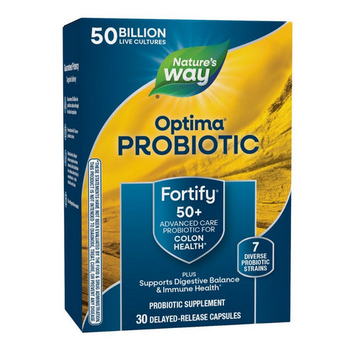 Fortify Optima Adult 50+ 50 Billion Probiotic 30 Caps by Nature's Way
