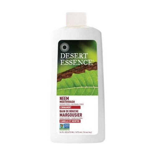 Natural Neem Mouthwash Cinnamint 16 Oz by Desert Essence
