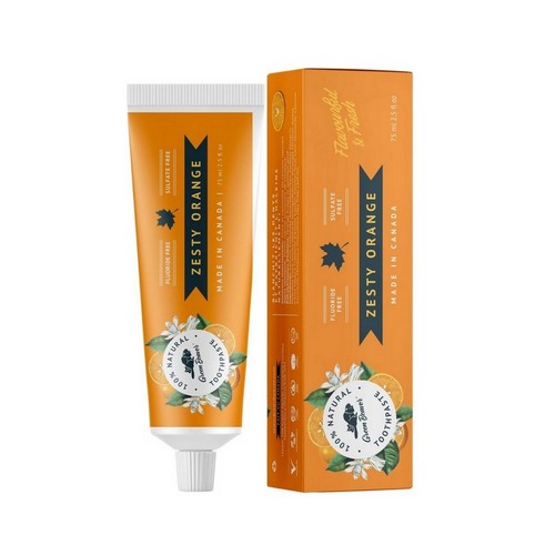 Natural Toothpaste Zesty Orange Zesty Orange 2.5 fl oz by Green Beaver