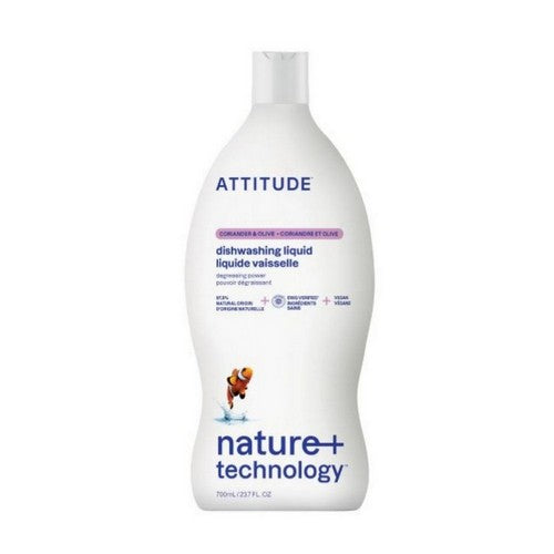 Dishwashing Liquid Coriander & Olive 23.7 oz by Attitude