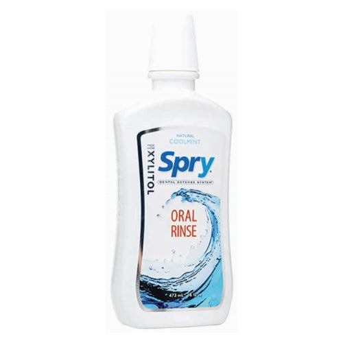 Spry Dental Defense Oral Rinse with Xylitol Cool Mint 16 Oz by Xlear Inc