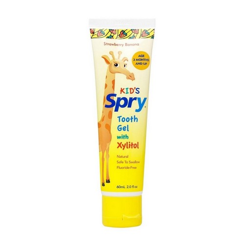 Spry Kids Tooth Gel With Xylitol Strawberry Banana 2 Oz by Xlear Inc