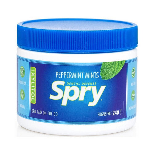 Dental Defense Xylitol Mints Sugar Free Peppermint 240 Count by Xlear Inc