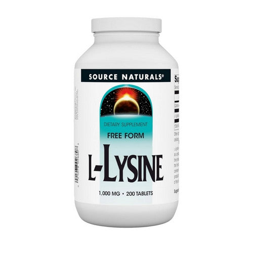 L-Lysine 200 Tabs by Source Naturals