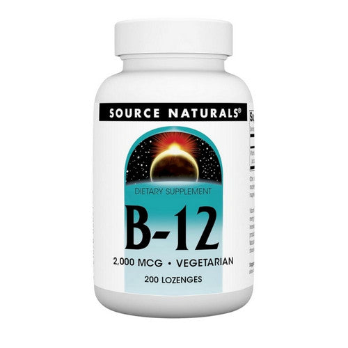 Vitamin B-12 200 Tabs by Source Naturals