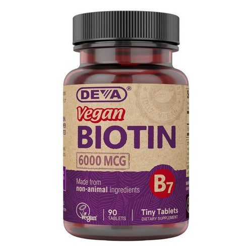 Vegan Biotin 90 Tabs by Deva Vegan Vitamins