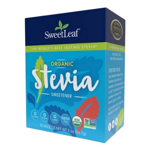 Organic Stevia Sweetener 70 Count by Sweetleaf Stevia